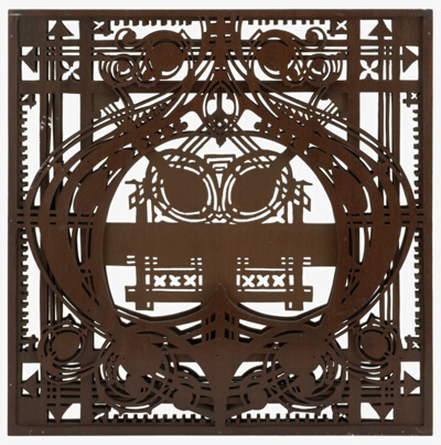 Schlesinger and Mayer Company Store: Section of a Screen from Third Floor Writing Room