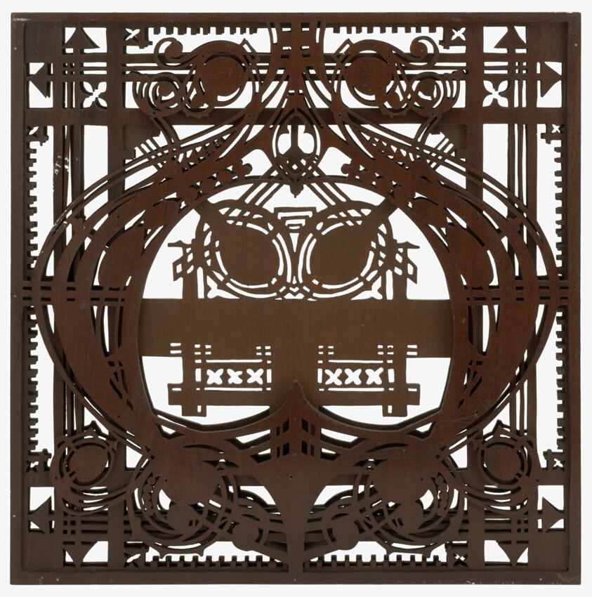 Schlesinger and Mayer Company Store: Section of a Screen from Third Floor Writing Room