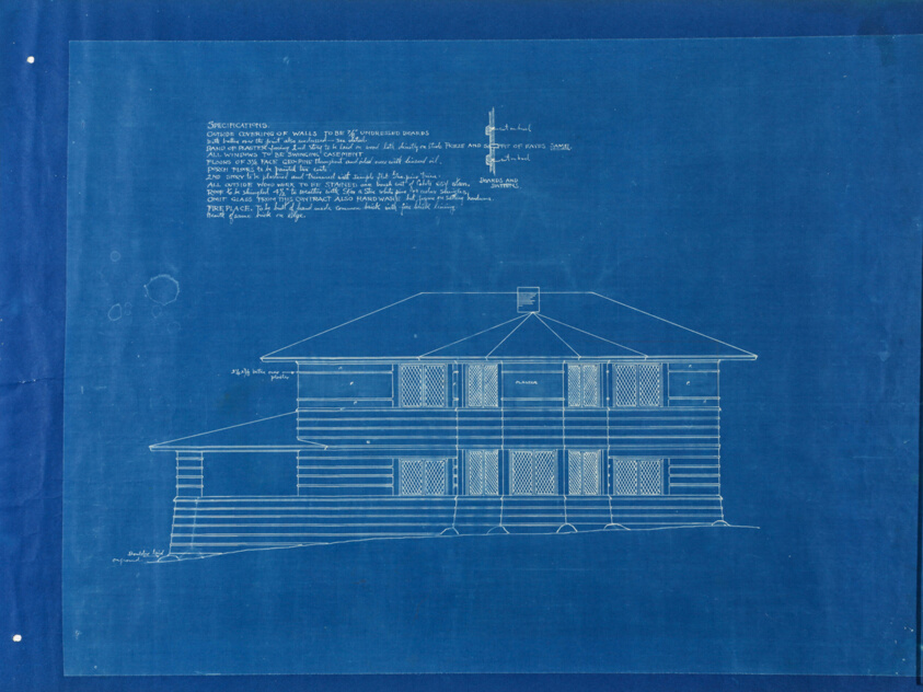 Henry Wallis Summer Cottage, Lake Delavan, Wisconsin, Elevation