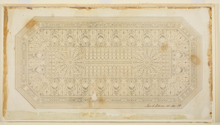 Ceiling Design with Peacock Motif