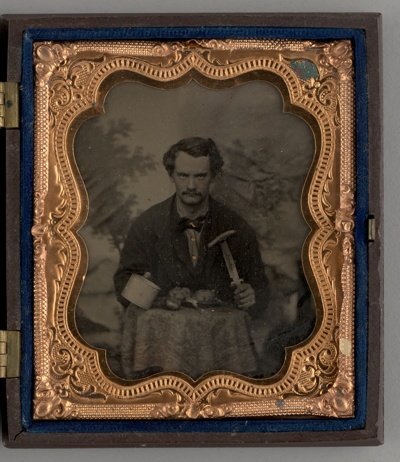 Untitled (Portrait of a Seated Man with Knife)