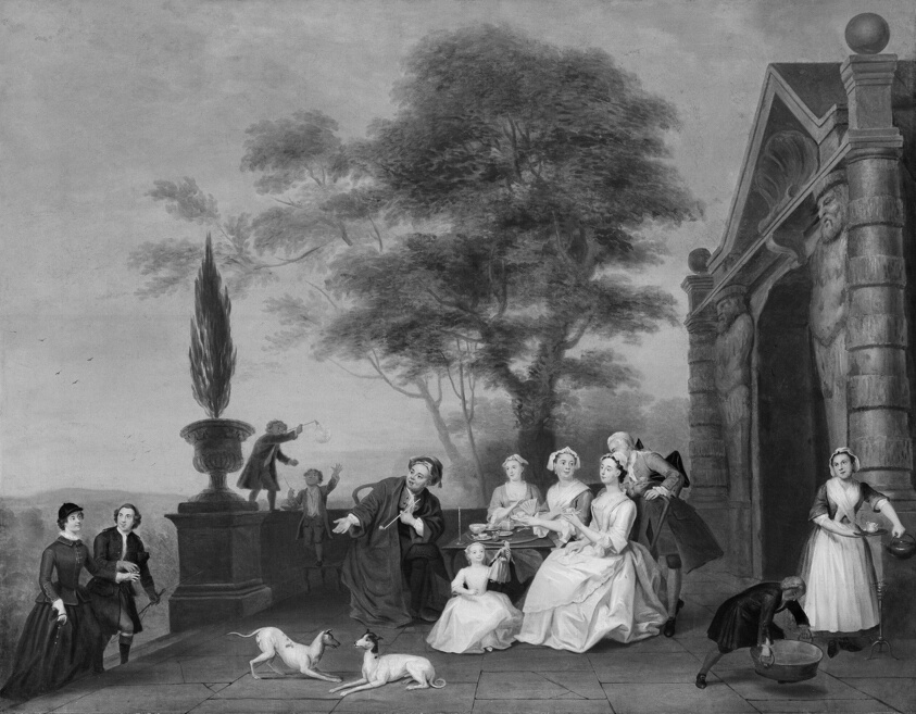 Family Group on a Terrace