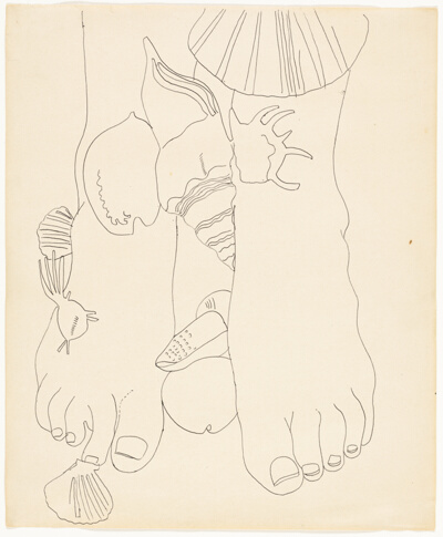 Feet with Sea Shells