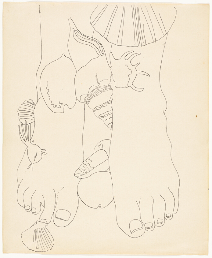Feet with Sea Shells