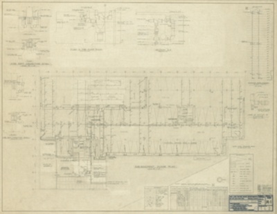 860-880 North Lake Shore Drive, Sub-Basement Floor Plan, Ventilation, Sprinkler System Standpipe