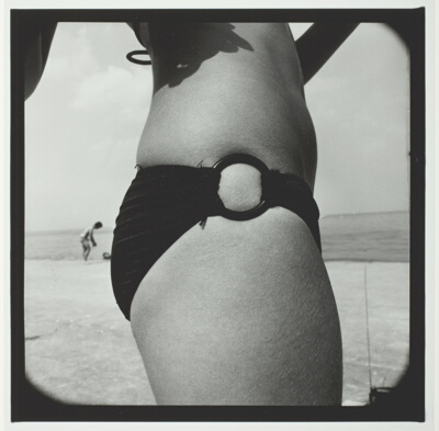 Untitled (Closeup of Woman in Dark Bikini Mid-Chest to Mid-Thigh), from the series "Beach"