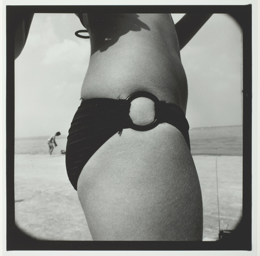 Untitled (Closeup of Woman in Dark Bikini Mid-Chest to Mid-Thigh), from the series "Beach"