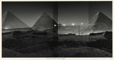 The Pyramids by Moonlight