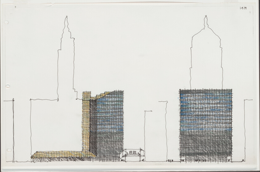 Chicago Board of Trade Addition, Chicago, Illinois, Exterior Perspective