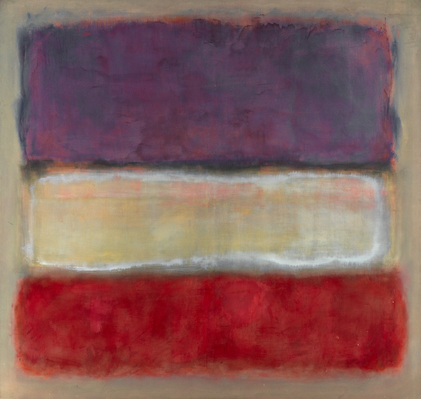Untitled (Purple, White, and Red)