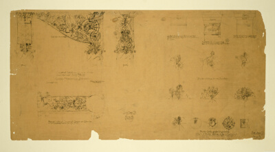Auditorium Building, Chicago, Illinois, Plaster Details for Gallery