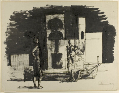 Figures with Boat