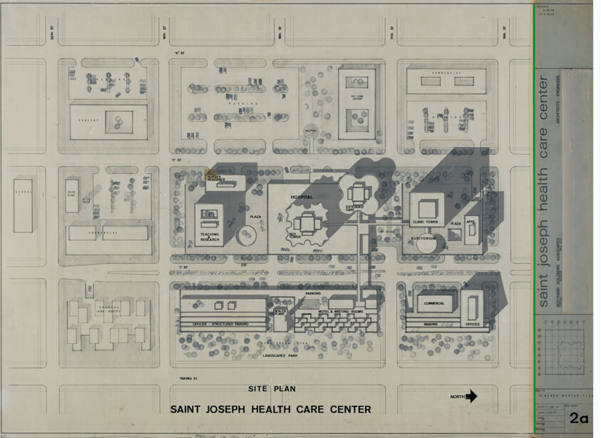 Saint Joseph Hospital, Tacoma, Washington, Site Plan