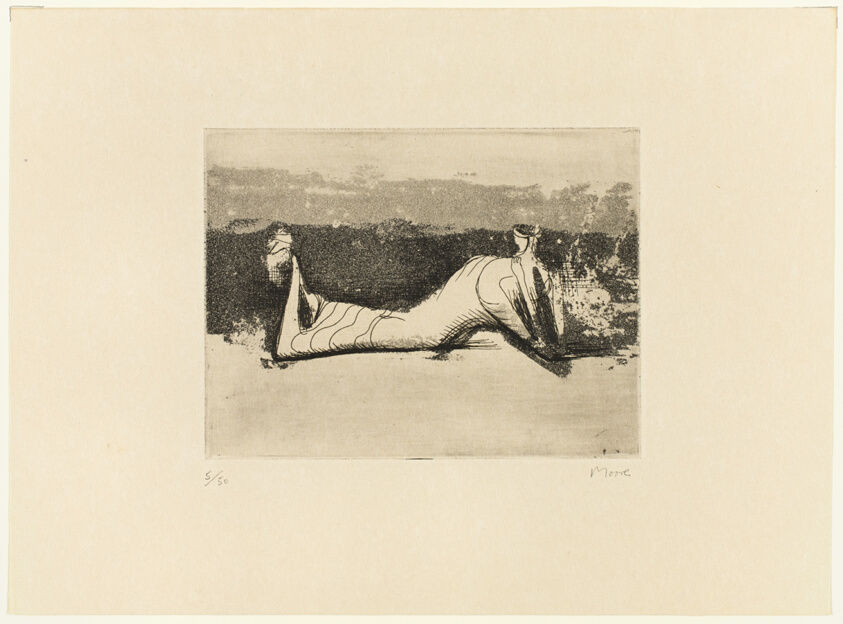 Draped Reclining Figure