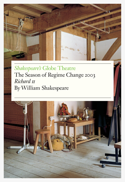 Shakespeare’s Globe Theatre Program for “Richard II” by William Shakespeare