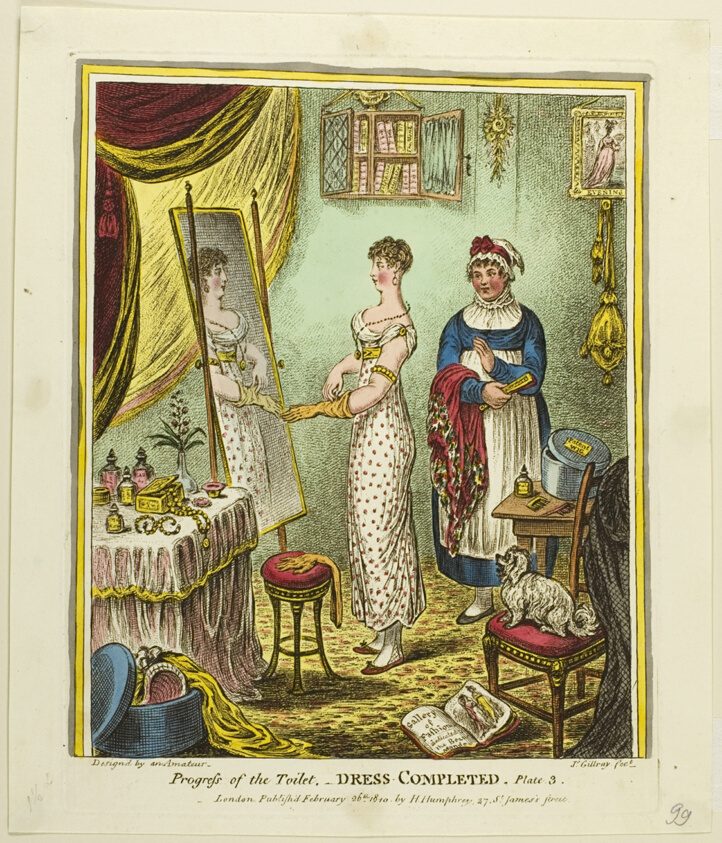 Dress Completed, plate three of Progress of the Toilet
