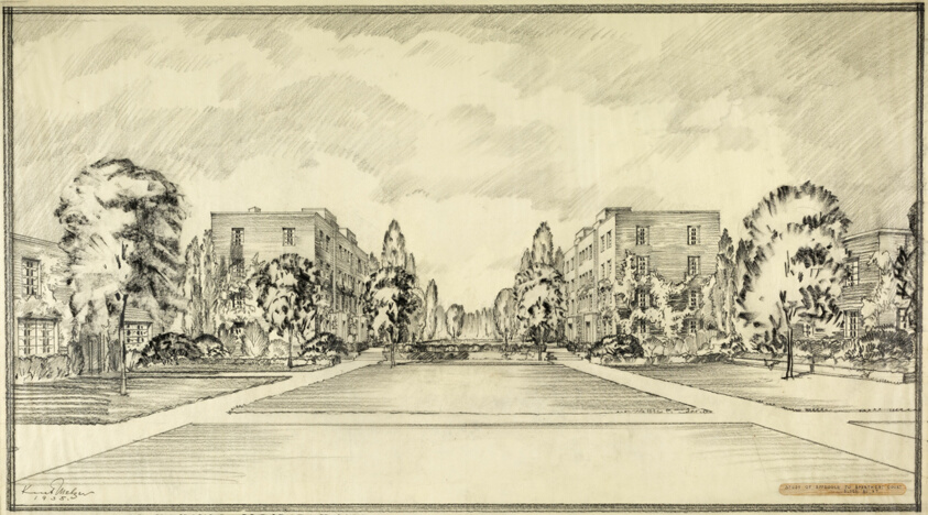 Trumbell Park Housing Project, Chicago, Illinois, Perspective