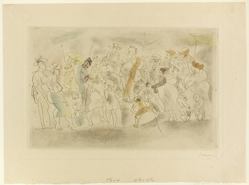 Street Scene with Orator