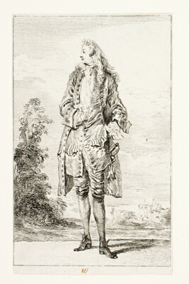 Standing Man with Hand in Vest, from Figures de Modes