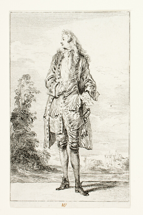 Standing Man with Hand in Vest, from Figures de Modes