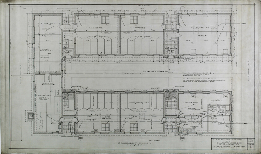 Clark W. Surber & Son Apartment Building, Chicago, Illinois, Working Drawings