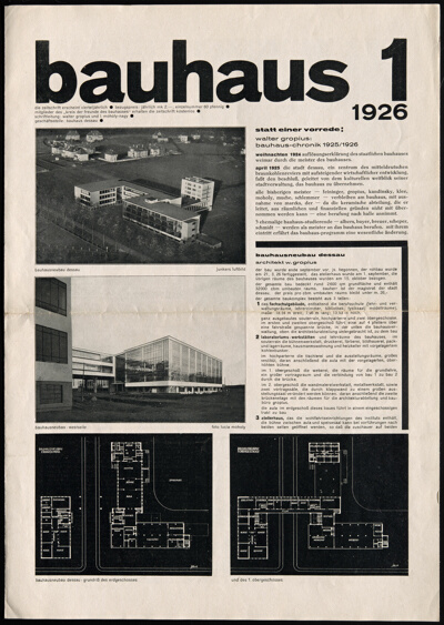 Bauhaus. Zeitschrift für Gestaltung (Bauhaus: Magazine for design)
