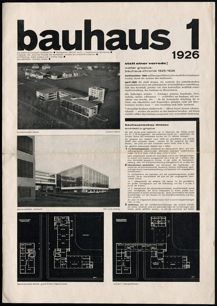 Bauhaus. Zeitschrift für Gestaltung (Bauhaus: Magazine for design)