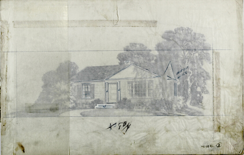 House #3, Small Homes Guide, Perspective Rendering