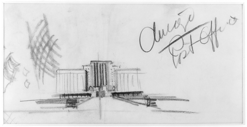 United States Post Office, Chicago, Illinois, Elevation