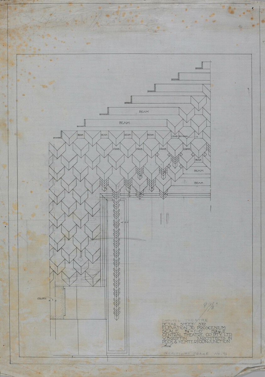 Capitol Theatre and Office Building, Melbourne, Australia, Elevation