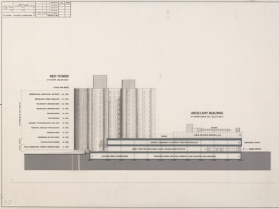 Good Samaritan Hospital: Section through Ancillary Building