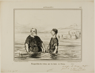 The Reappearance of the Tritons of the Sea, plate 412 from Actualités