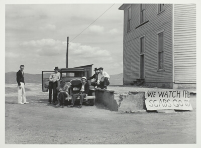 Union Members Waiting for the Strike-Breaking Scabs to Come out of the Copper Mines, Ducktown, Tennessee