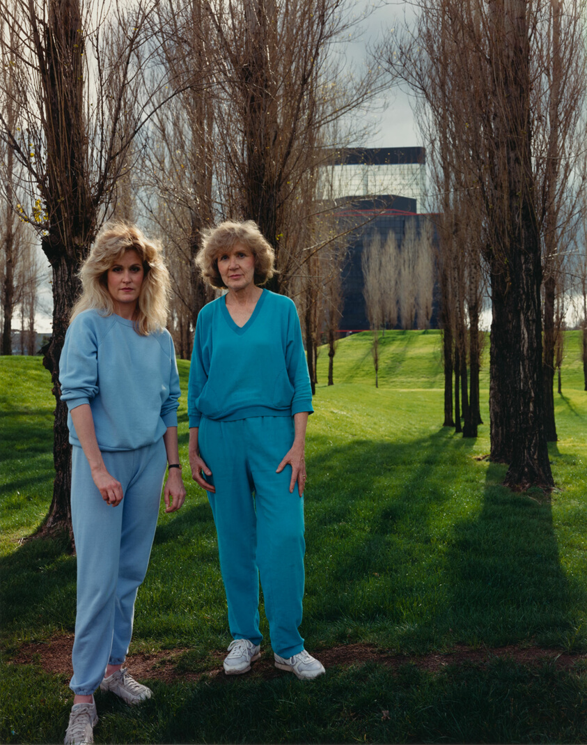 A Mother and Daughter on Their Daily Walk, Near the Warner Center in the San Fernando Valley, California, from the series "Stranger Passing"