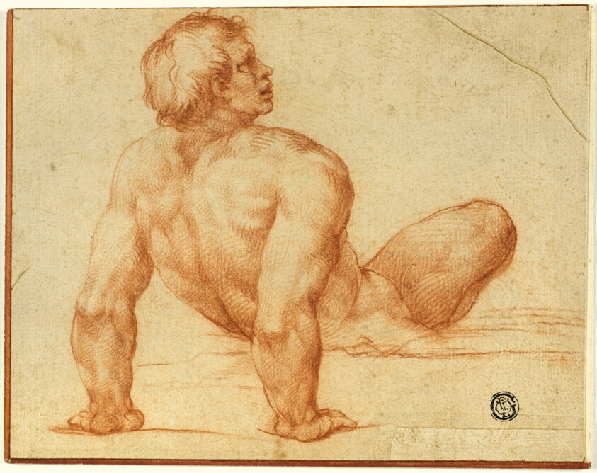 Seated Male Nude