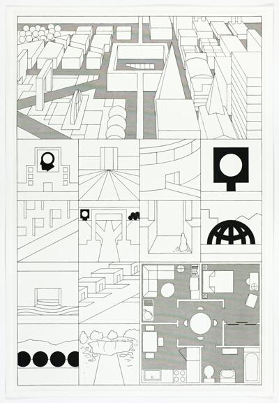 City Plan Model Perspective, plate ten from Untitled