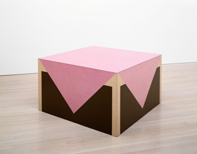 Table with Pink Tablecloth
