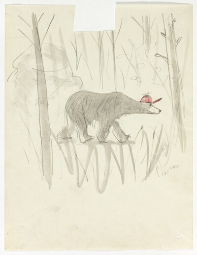 "Bear with Hunter's Cap"