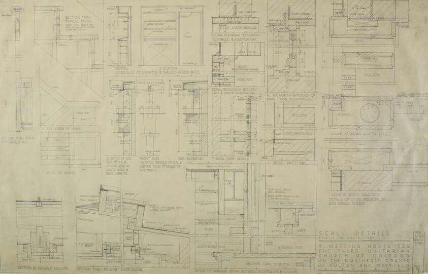 Third Unitarian Church of Chicago, Chicago, Illinois, Construction Details