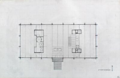 Brenner Guest House, Ellison Bay, Wisconsin, Floor Plan