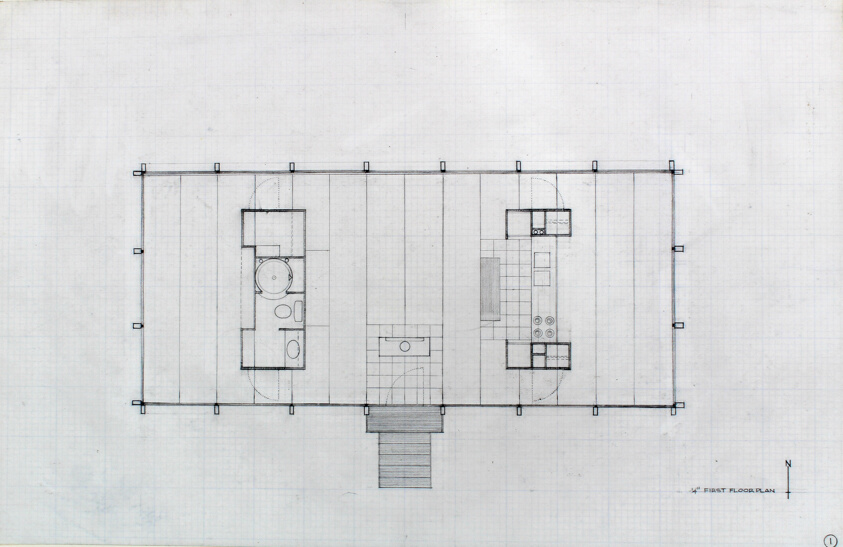 Brenner Guest House, Ellison Bay, Wisconsin, Floor Plan