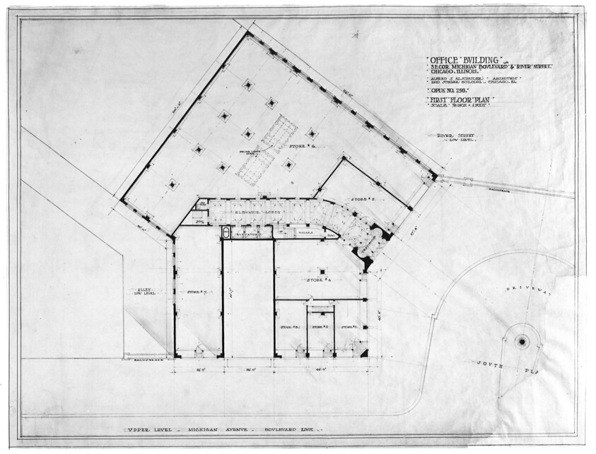 London Guarantee and Accident Building, Chicago, Illinois, First Floor Plan
