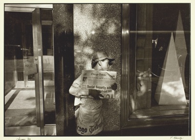 Chicago (black boy selling Chicago Tribune)