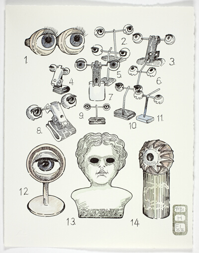 Plate H, Volume I, Book I, Personae, from Index: The Objects of My Obsession