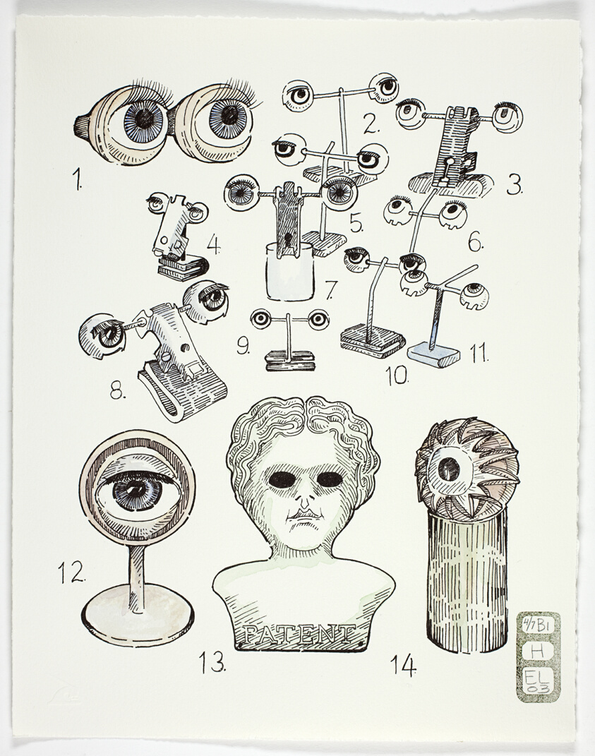 Plate H, Volume I, Book I, Personae, from Index: The Objects of My Obsession
