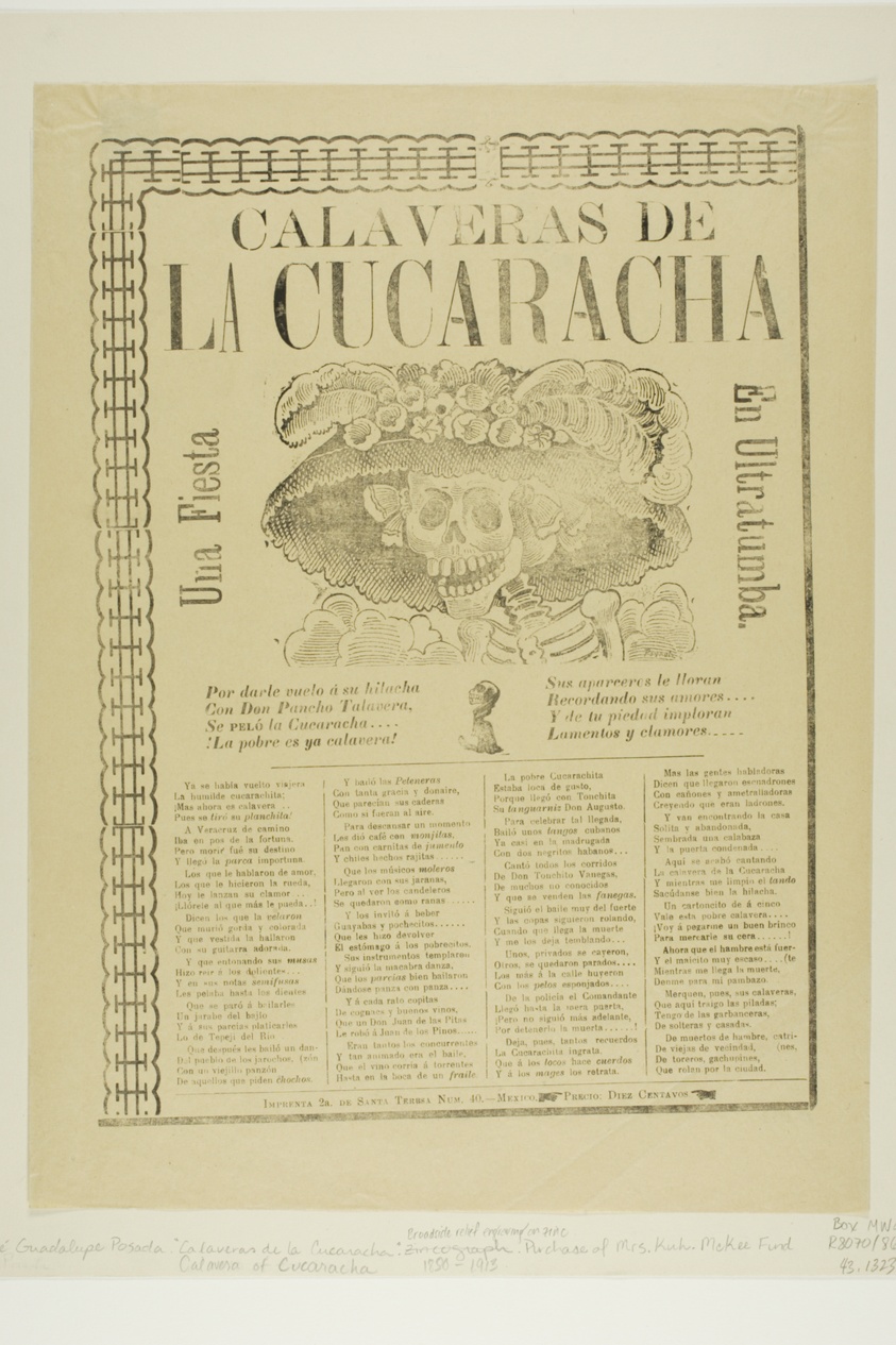Calaveras of the Cucaracha: A Party in the Afterlife