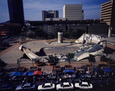 Rack, View from the Standard Bank Offices, J. G. Strydom Square, Pretoria, South Africa