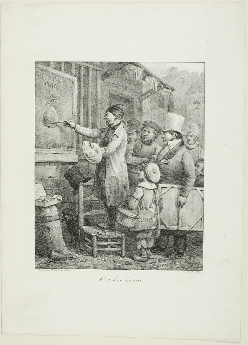How Beautiful are the Arts, from Croquis Lithographiques...1823