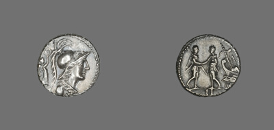 Denarius (Coin) Depicting the Goddess Minerva