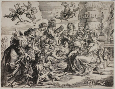 The Garden of Love, Left Half, with Seated Woman